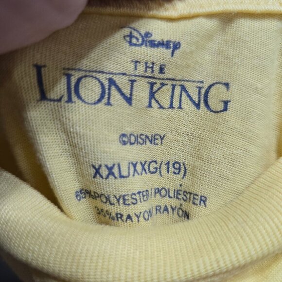 Vintage Disney Lion King Yellow Simba Hakuna Matata Juniors XXL / Women M - Picture 6 of 6